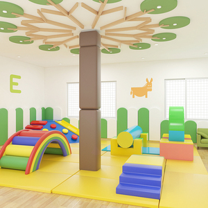 Sân chơi mềm trong nhà và thiết bị chơi trẻ em cho phòng hoạt động của trẻ em trong Trường Mẫu Giáo - Product Image 5