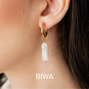 أقراط ذهبية جديدة أقراط متدلية لؤلؤ المياه العذبة مجموعة أقراط لؤلؤ باروك غير منتظمة مجوهرات لؤلؤ للنساء إكسسوارات بيان عصرية - Product Image 5