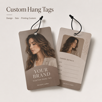 Étiquettes personnalisées imprimées pour perruques, étiquettes volantes en papier mat à marque privée avec image et texte du logo pour l'emballage de mèches de cheveux naturels