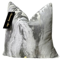 Housse de coussin décorative de luxe personnalisable en jacquard vert pour canapé, hôtel et fournisseur de produits pour la maison