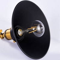 Nouveau Style Nouveau design simple Applique vintage Industriel E26 noir fer lit côté Applique murale