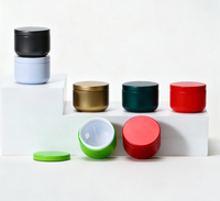 Boîte en fer blanc mini hermétique de qualité alimentaire RTS D54xH40mm avec couvercle intérieur scellé pour thé, matcha, bonbons à la menthe, crème pour le visage, emballage personnalisé avec logo UV