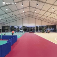 Grande tente de sport en aluminium avec structure en aluminium et tissu en PVC, durable, pour l'intérieur et l'extérieur, idéale pour le badminton, le basketball et le tennis de table.
