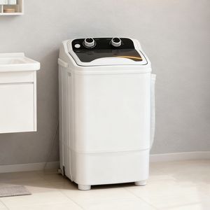 Mini Lavadora Portátil 370x400x630mm Semiautomática de Carga Superior con Carcasa de Plástico y Alimentación Eléctrica - Product Image 2