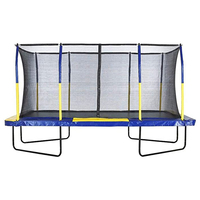 Trampolín Rectangular Zoshine de Fabricante al por Mayor para Salto Bungee y Cama Elástica Grande para Niños con Red de Seguridad