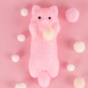 Jouets Squishy en TPR Faits Main par l'Usine OEM, Simulation de Chat, Personnalisables, Anti-Stress, Collants et à Presser pour Enfants - Product Image 3