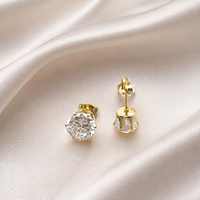 Boucles d'oreilles classiques minimalistes en acier inoxydable plaqué or 18 carats, hypoallergéniques, accessoires haut de gamme pour femmes, usine Kaishee