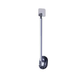 Sobam Long <b>Handled</b> <b>Toilet</b> Brush Rectangular Durable Ergonomic Wall Mounted No Drilling Home Bathtub Use - Product Image 3