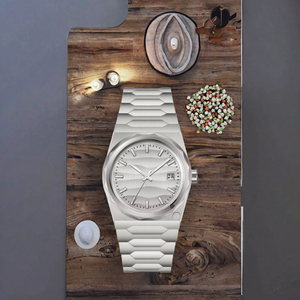 Montre de luxe pour homme en acier inoxydable, nouvelle texture, affichage double fuseau horaire, calendrier, réserve de marche, affichage jour/nuit, aiguilles lumineuses - Product Image 2
