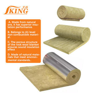 Couverture en laine <span class=keywords><strong>de</strong></span> roche moderne, écologique et ignifuge, <span class=keywords><strong>isolation</strong></span> thermique insonorisante 35 dB pour studios et usines - Product Image 2