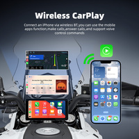 Navigation pour moto de 6 pouces, sans fil, CarPlay, Android Auto, avec TPMS, écran tactile étanche IP67, BT5.0, démontage rapide