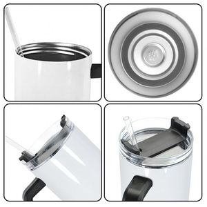 Vaso Térmico de Acero Inoxidable de Doble Pared con Sublimación por Calor, 40 oz, Termo para Auto, Taza Aislada al Vacío, Jarra para Cerveza con Asa - Product Image 2