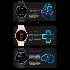 Nouvelle arrivée 2023, véritable montre connectée étanche IP68 pour la natation, VLC308, bordure ultra-fine, assistant vocal, processeur Realtek8763EWE - Product Image 6