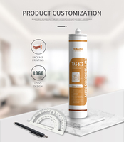 300ml Clair GP Acétique Silicone Mastic Construction Résistance Aux Intempéries Blanc Transparent Étanche Calfeutrage Apparence Passée