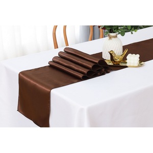 <span class=keywords><strong>Chemin</strong></span> <span class=keywords><strong>de</strong></span> <span class=keywords><strong>table</strong></span> en satin pour événements et banquets, vente en gros d'usine, couleur unie, nappe <span class=keywords><strong>de</strong></span> mariage décorative, tissu imprimé moderne - Product Image 4