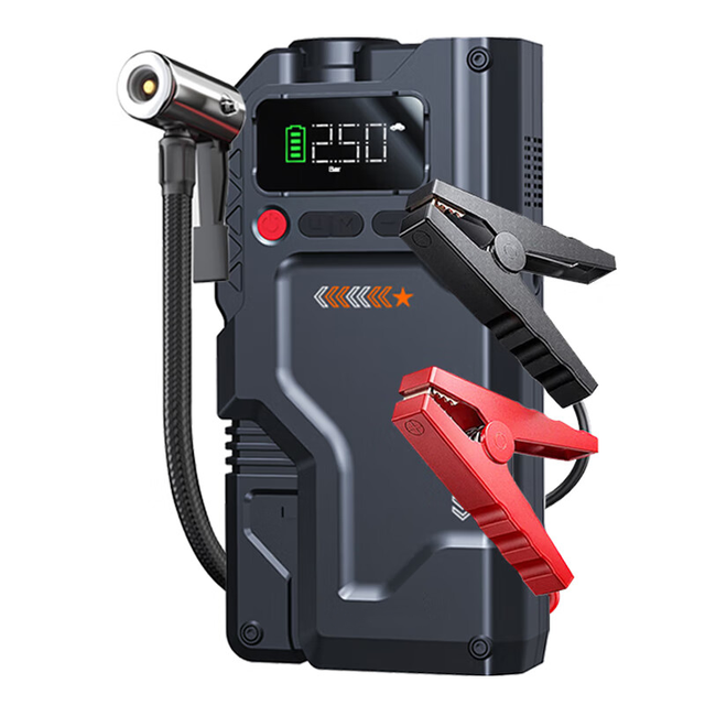 1500A 12V Jump Starter 6 in 1 Car Battery Booster with Tire Inflator, Digital Screen, LED Light, OEM/ODM