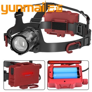 Linterna Frontal con Sensor de Zoom, Batería Recargable LED, 20000 Horas de Duración, Portátil, para Uso en Exteriores - Product Image 4