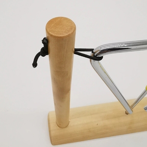 Campana Triangular Metálica para Niños al por Mayor con Soporte de Madera, Instrumento de Percusión Rítmica para la Iniciación Musical - Product Image 4