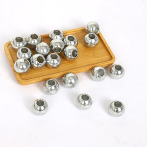 Cuentas de acero con orificio pasante magnético débil 3mm 4mm <span class=keywords><strong>5mm</strong></span> 6mm 10mm <span class=keywords><strong>304</strong></span> bolas de acero inoxidable con agujeros sin rosca perforados - Product Image 3