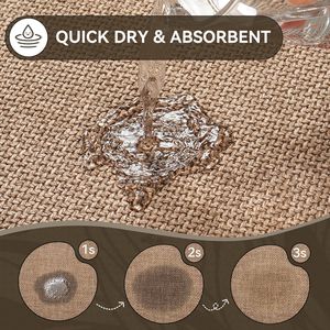 Alfombra de Baño Ovalada de Fibra de Poliéster Antideslizante Absorbente de Secado Rápido para Uso Doméstico - Product Image 5