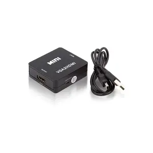 TESmart Factory L/R Analog Stereo Audio Mini 1080P VGA zu HDMI Konverter