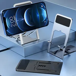 Grosir murah dudukan komputer desktop lipat magnetik mobil AC ventilasi menggantung aksesori ponsel Tampilan berdiri
