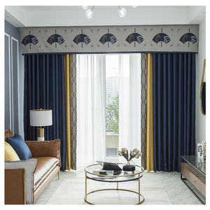 European 3D modern high quality blackout jacquard ready made curtain for <span class=keywords><strong>the</strong></span> living room - Product Image 5