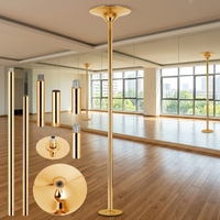 Barre de danse portable réglable de haute qualité, durable et sécurisée en acier inoxydable pour usage commercial, bar à domicile