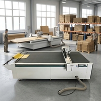 Máquina de Corte Oscilante CNC PLC con Motor, Motor Servo Importado y Engranaje para Cajas de Cartón, Fabricante de Muestras Compacto 1600x1600mm