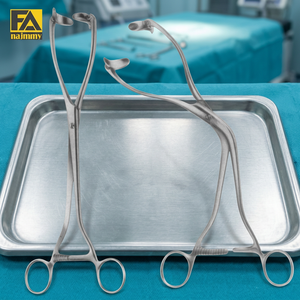 Pinces à reins Collin pour l'extraction des calculs, manuelles, en acier inoxydable, instrument de chirurgie générale, Classe I, certifiées CE - Product Image 2