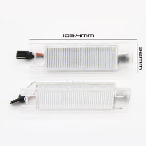 CANbus luces de matrícula LED sin errores <span class=keywords><strong>18</strong></span> SMD blanco Plug Play reemplazo para <span class=keywords><strong>Opel</strong></span>/Vauxhall <span class=keywords><strong>Insignia</strong></span> nueva condición 2 uds Set - Product Image 3