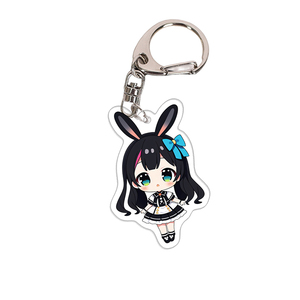 Customizable DIY Keychain llaveros Anime Cake Alloy Plastic Keychain Printed Personalised Cartoon Design Key Ring