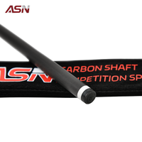 Fléchette de billard en fibre de carbone R-QJ ASN 12,5 mm T1100, fléchette à faible déflexion radiale 3/8-8, fléchette parallèle Pro Taper remplie de mousse 380 mm