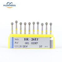 Fraises orthodontiques de haute qualité BR-26EF les consommables de fraises diamantées dentaires de sécurité avancée mèches de routeur à pointe de carbure par Huacera