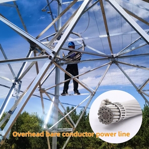 Câble en <span class=keywords><strong>aluminium</strong></span> ACSR 1/<span class=keywords><strong>0</strong></span> AWG, fil d'<span class=keywords><strong>aluminium</strong></span> nu, câble de transmission aérienne en <span class=keywords><strong>aluminium</strong></span>, vente directe usine - Product Image 4