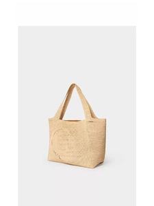 Sac <span class=keywords><strong>de</strong></span> plage d'été en couleur unie, panier à légumes, sac <span class=keywords><strong>de</strong></span> shopping portable pour femmes, sac <span class=keywords><strong>de</strong></span> créateur tissé à la main, creux - Product Image 5