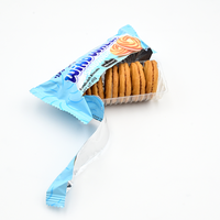 Biscuits sandwichs au lait de qualité supérieure, marque privée, 45 g, sains, semi-durs, croustillants, au goût sucré, collations pour le goûter, sachet
