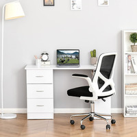 Bureau d'ordinateur avec 3 tiroirs et 3 étagères Bureau d'étude en bois pour enfants pour chambre à coucher et bureau