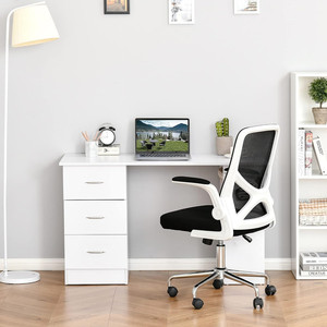 Computer <strong>Desk</strong> with 3 Drawers and 3 <strong>Shelves</strong> Wooden Kids Study <strong>Desk</strong> for Bedroom and Office - Product Image 3