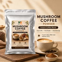 Poudre de café aux champignons Turkey Tail sans sucre, végétalienne, antioxydante, pour la défense immunitaire, OEM