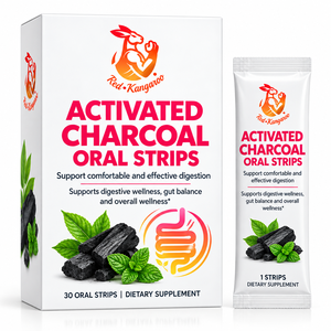 Bandes buccales de charbon actif personnalisables avec logo pour le soutien du bien-être digestif et l'équilibre intestinal – Films buccaux à dissolution rapide - Product Image 1