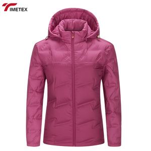 TIMETEX Veste d'extérieur élégante ultra-légère pour <span class=keywords><strong>femme</strong></span> 90% duvet de canard blanc résistant à la chaleur et coupe-vent non frottant - Product Image 3