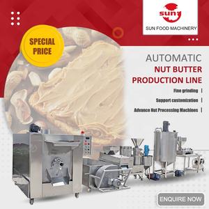 Máquina para Hacer Mantequilla de Maní a Pequeña Escala, Línea de Producción de Pasta de Avellanas, Almendras, Anacardos y Sésamo, Precio de la Línea de Producción de Mantequilla de Frutos Secos - Product Image 1