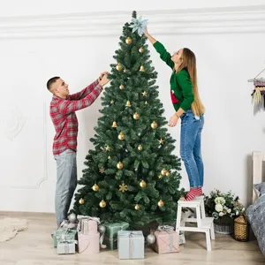 Factory Wholesale Custom Size Home Holiday Christmas Party Decoration With Stand PVC Artificial Christmas Tree
