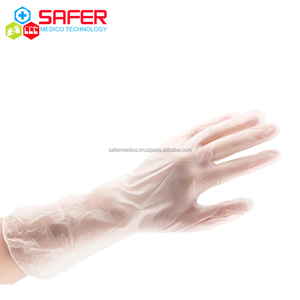 Les gants clairs jetables libres d'examen de PVC de latex imperméabilisent le poids léger doux 12 "usage médical - Product Image 1