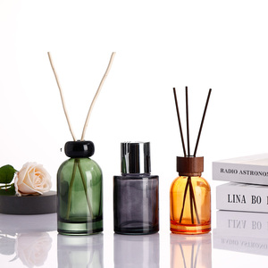 Sang trọng hình dạng xi lanh ember hương liệu khuếch tán chai customizable200ml thủy tinh sậy khuếch tán chai bán buôn - Product Image 1