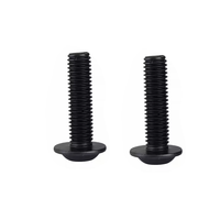 Vis OEM personnalisées en acier inoxydable à tête cylindrique Torx, à tête bouton hexalobuleuse, à filetage complet avec rondelle