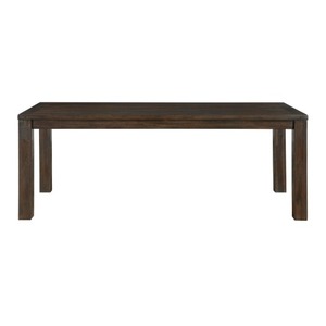 Tavolo da Pranzo Moderno Harry con Gambe Diritte, Rettangolare in Legno di Acacia Marrone, 79 Pollici, per Appartamenti/Hotel - Product Image 6