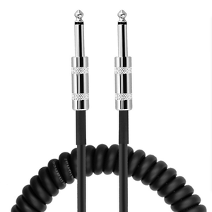 <span class=keywords><strong>Cable</strong></span> <span class=keywords><strong>de</strong></span> <span class=keywords><strong>audio</strong></span> 90 grados en ángulo 10 pies instrumento en espiral 6,3mm <span class=keywords><strong>Cable</strong></span> <span class=keywords><strong>de</strong></span> guitarra - Product Image 2