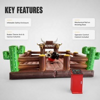 Taureau mécanique gonflable électrique avec panneau de commande pour parcs d'attractions, carnavals et locations de festivals